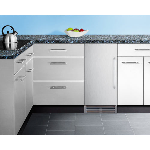 Summit Built-In Outdoor 50 lb. Clear Icemaker, ADA Compliant BIM47OSADA