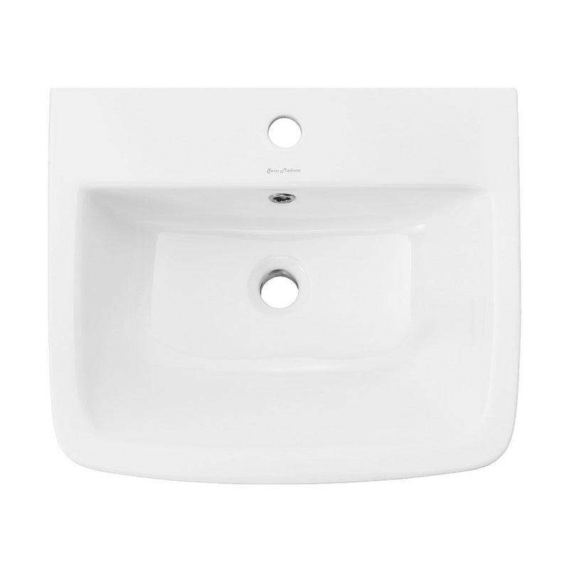 Swiss Madison Carre 21" Wall-Mount Bathroom Sink - SM-WS330