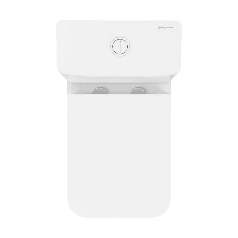 Swiss Madison Carre One Piece Square Toilet Dual Flush 1.1/1.6 gpf in Matte White - SM-1T256MW