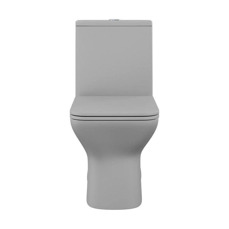 Swiss Madison Carre One-Piece Square Toilet Dual-Flush in Matte Grey1.1/1.6 gpf - SM-1T256MG