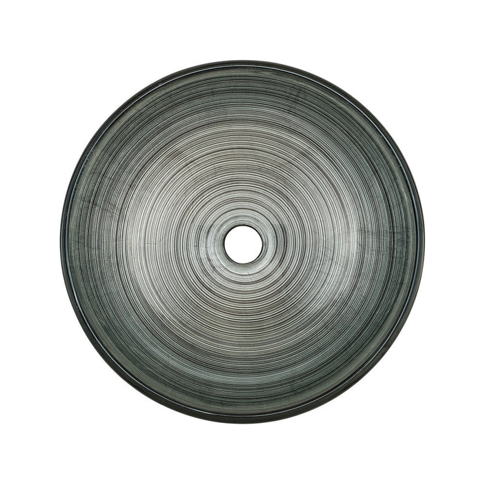 Swiss Madison Cascade 16.5 Glass Vessel Sink with Faucet, Smoky Grey - SM-VSF260