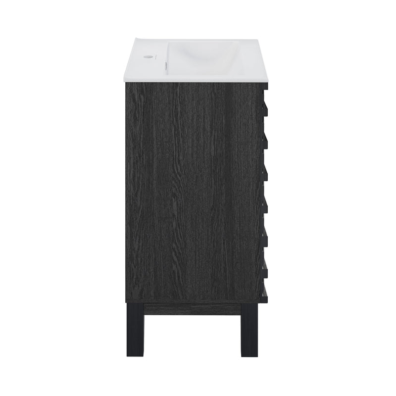 Swiss Madison Cascade 18" Bathroom Vanity in Black - SM-BV560B