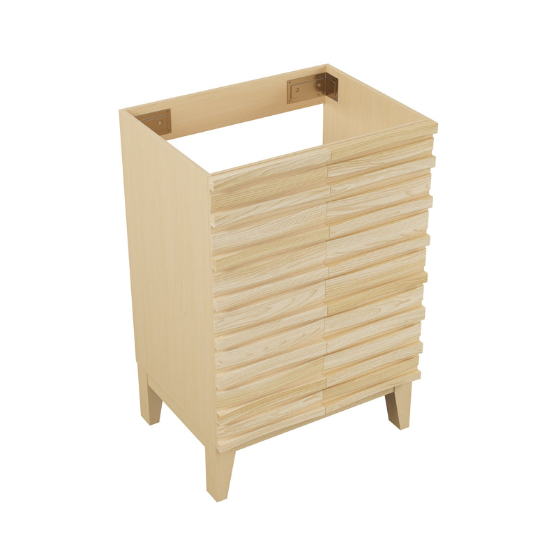 Swiss Madison Cascade 24" Bathroom Vanity in Natural Oak - Cabinet - SM-BV470-C