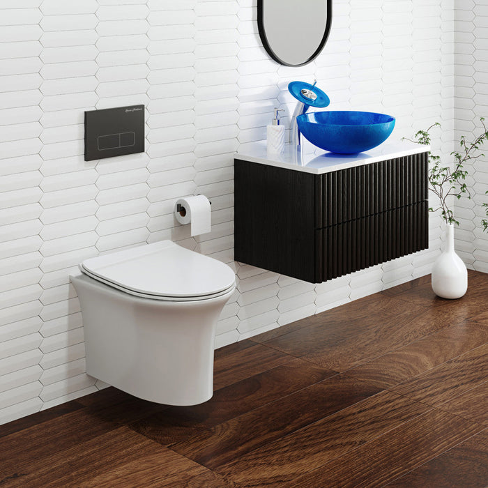 Swiss Madison Cascade Wall-Hung Elongated Toilet Bowl - SM-WT470