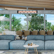 Infratech - 61 1/4-Inch Motif Collection 4000W Single Element 240V Electric Infrared Patio Heater W/ Traditional Fascia (Traditional Motif / Black / 4000W / 240V) - C4024BL4 - IMG3