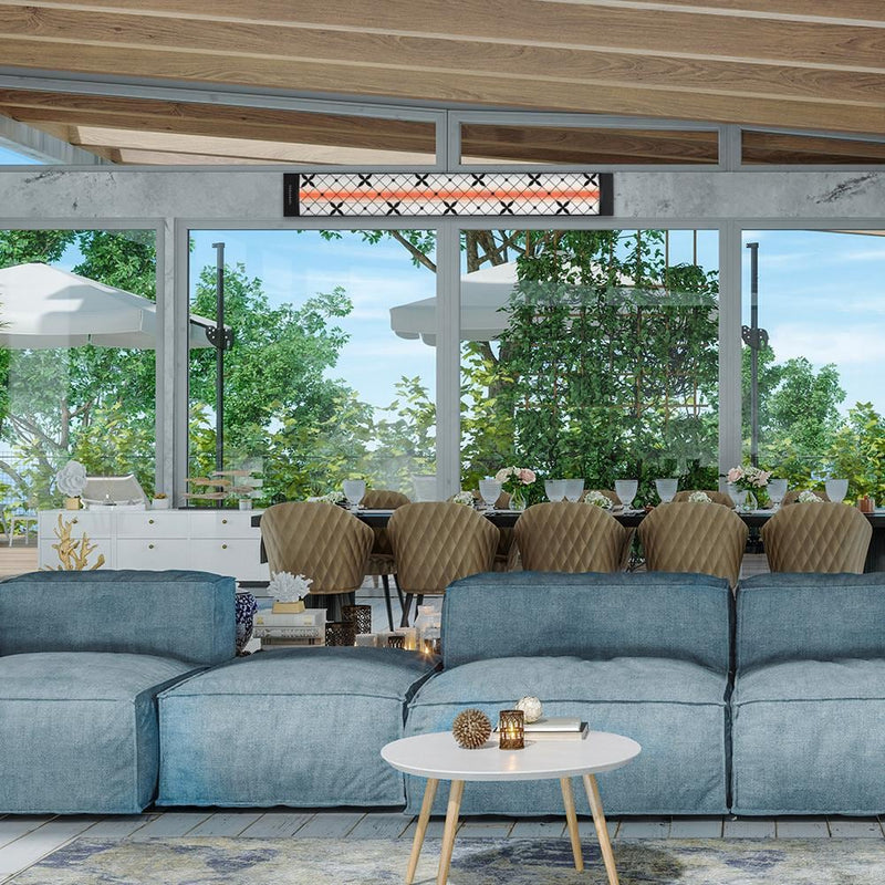 Infratech - 61 1/4-Inch Motif Collection 4000W Single Element 240V Electric Infrared Patio Heater W/ Traditional Fascia (Traditional Motif / Black / 4000W / 240V) - C4024BL4 - IMG3