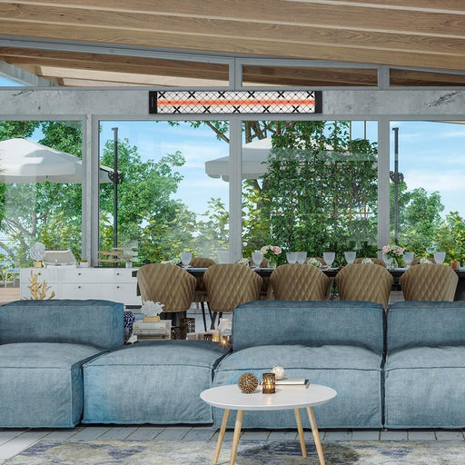 Infratech - 61 1/4-Inch Motif Collection 4000W Single Element 240V Electric Infrared Patio Heater W/ Traditional Fascia (Traditional Motif / Black / 4000W / 240V) - C4024BL4 - IMG3