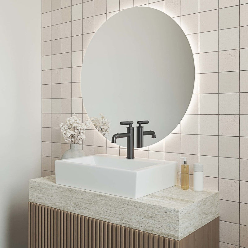 Swiss Madison Claire 20 Rectangle Ceramic Vessel Sink, Matte White - SM-VS203MW