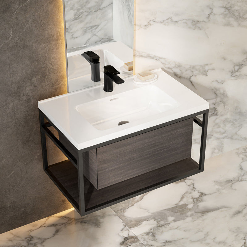 Swiss Madison Claire 30" Wall-hung Vanity in Black - SM-BV330B