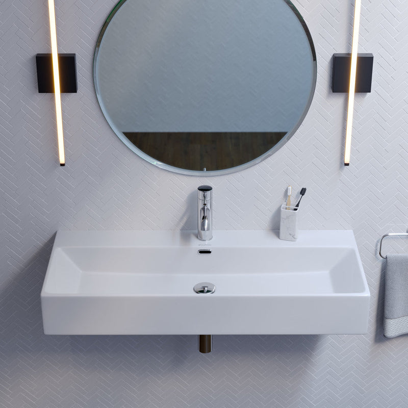 Swiss Madison Claire 40" Rectangle Wall-Mount Bathroom Sink - SM-WS335