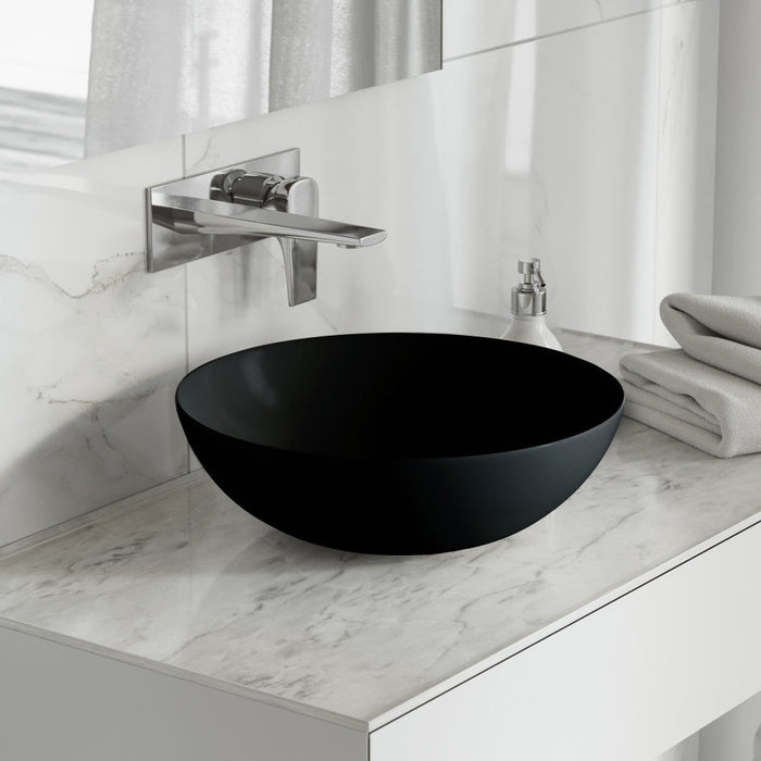 Swiss Madison Classe 16 Color Ceramic Sink in Matte Black - SM-VS241