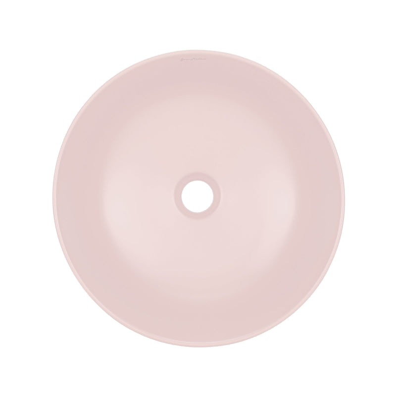 Swiss Madison Classe 16 Color Ceramic Sink in Matte Pink - SM-VS244