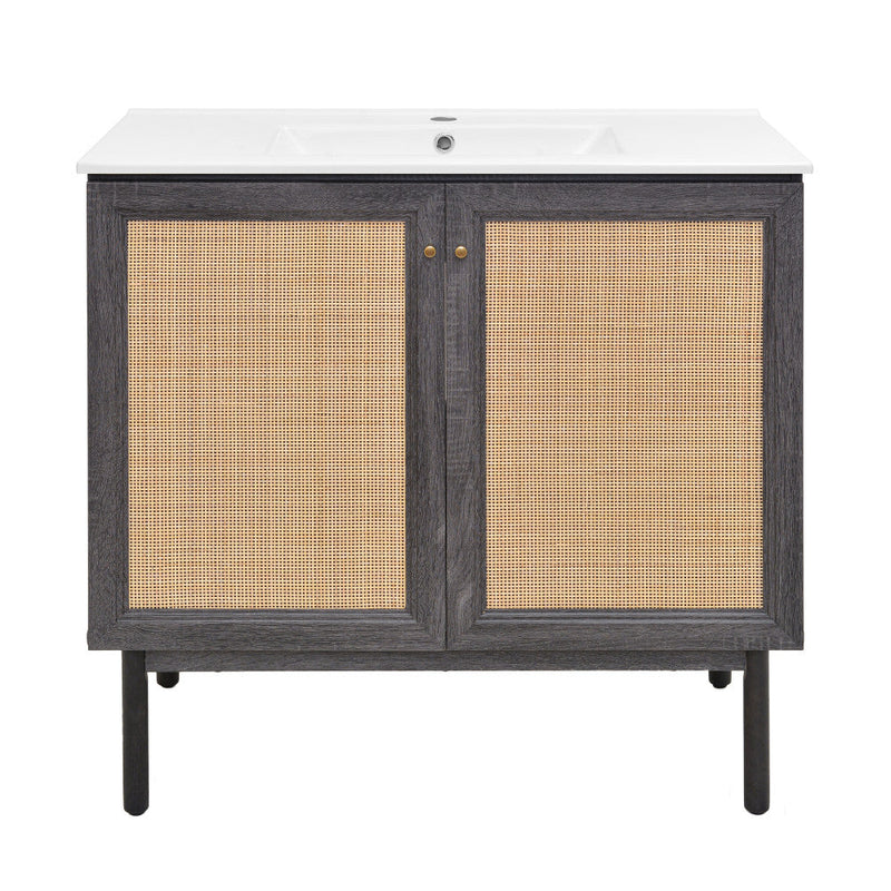 Swiss Madison Classe 36" Bathroom Vanity in Black - SM-BV663B