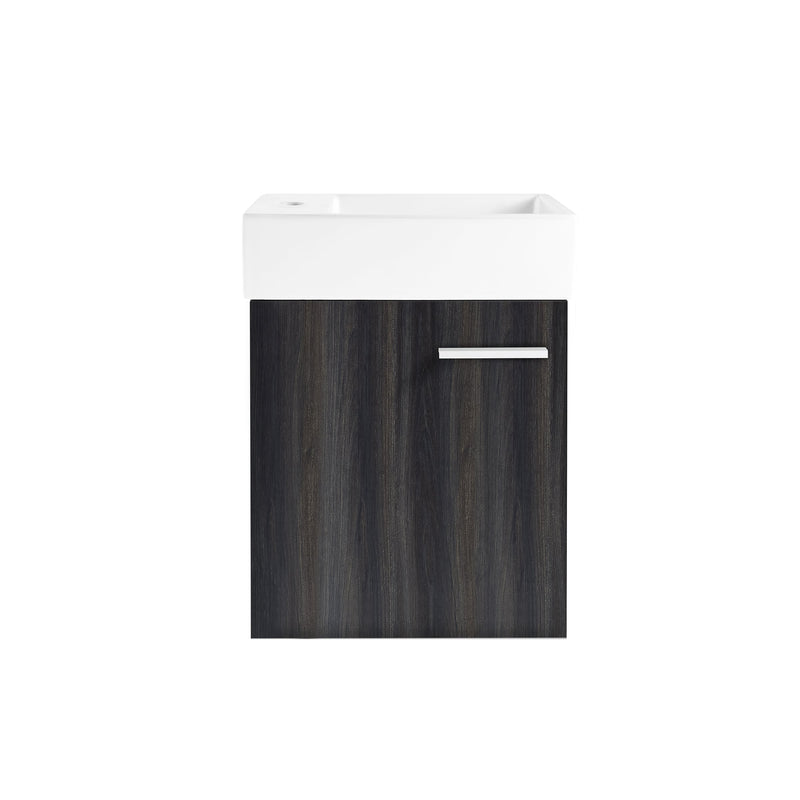 Swiss Madison Colmer 18 Single, Black Walnut, One Cabinet, Bathroom Vanity - SM-BV612