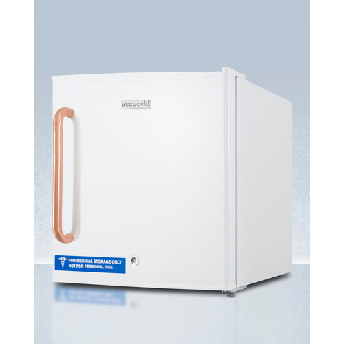 Summit Compact All-Freezer with Antimicrobial Pure Copper Handle FS24LTBC