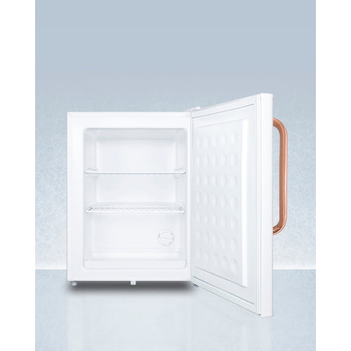 Summit Compact All-Freezer with Antimicrobial Pure Copper Handle FS30LTBC