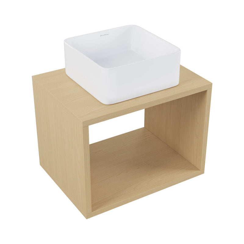 Swiss Madison Concorde 24'' Wall-Hung Vanity In Natural Oak - SM-BV155