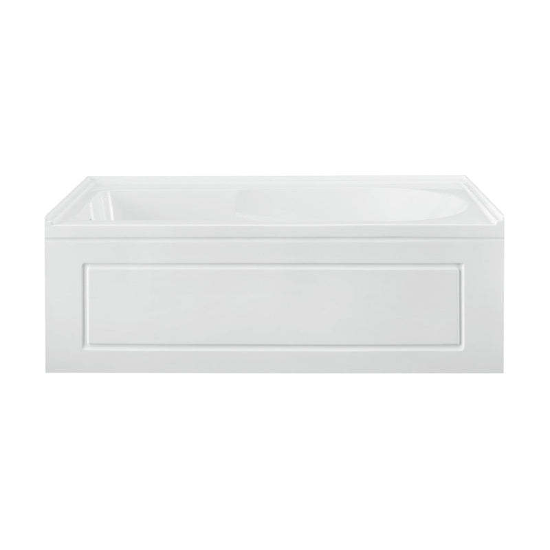 Swiss Madison Concorde 60" x 32" Acrylic Glossy White, Alcove, Integral, Left-Hand Drain, Apron Bathtub - SM-AB561