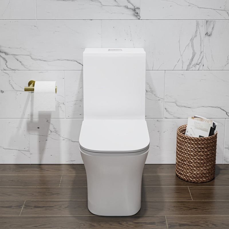 Swiss Madison Concorde One Piece Square Toilet Dual Flush 1.1/1.6 gpf in Matte White - SM-1T106MW