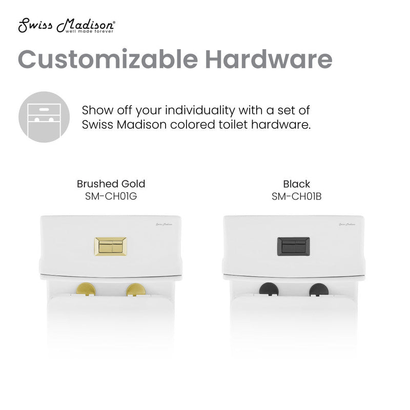 Swiss Madison Concorde One Piece Square Toilet Dual Flush 1.1/1.6 gpf with 10" Rough In - SM-1T278