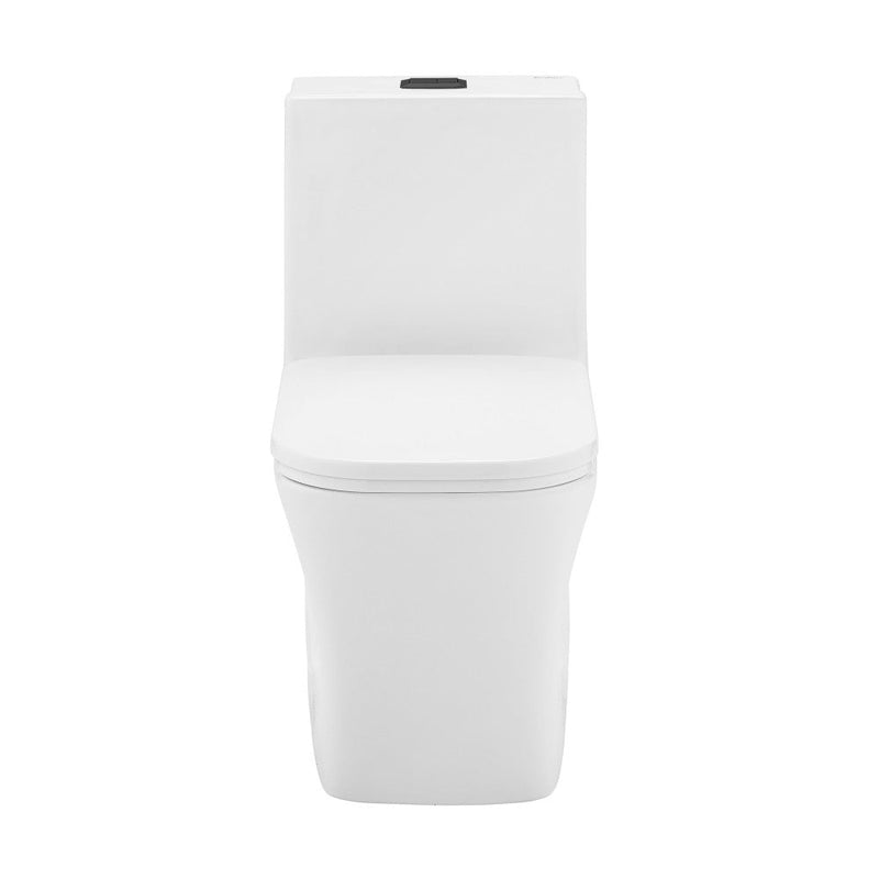 Swiss Madison Concorde One Piece Square Toilet Dual Flush, Black Hardware 1.1/1.6 gpf - SM-1T106HB