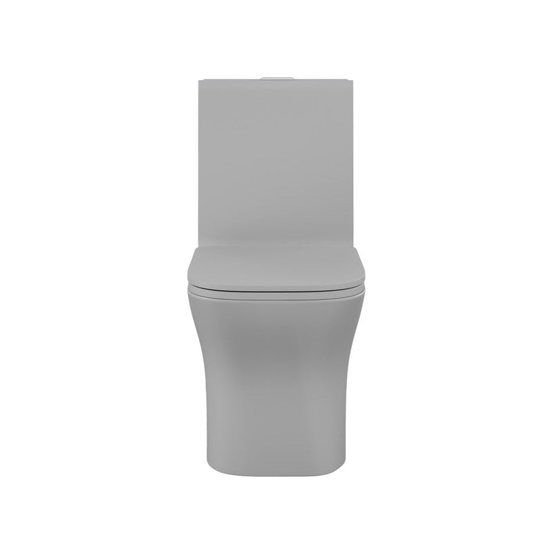 Swiss Madison Concorde One Piece Square Toilet Dual Flush in Matte Grey 1.1/1.6 gpf - SM-1T106MG