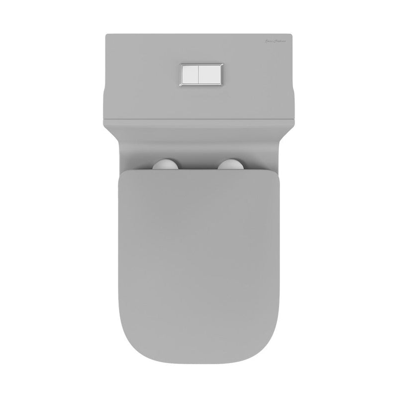 Swiss Madison Concorde One Piece Square Toilet Dual Flush in Matte Grey 1.1/1.6 gpf - SM-1T106MG