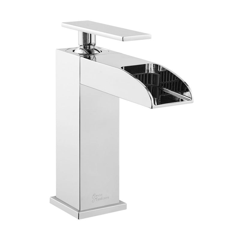 Swiss Madison Concorde Single Hole, Single-Handle, Waterfall Bathroom Faucet in Chrome - SM-BF50C