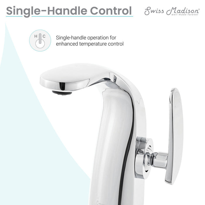 Swiss Madison Chateau Single Hole, Single-Handle, Bathroom Faucet in Chrome - SM-BF00C