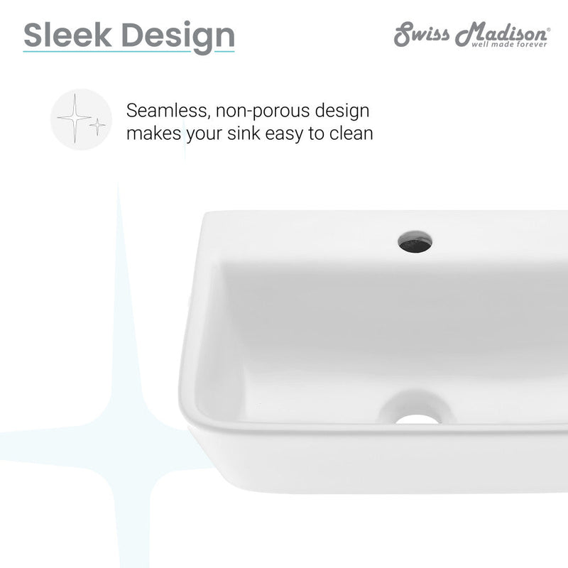 Swiss Madison St. Tropez Wall Mount Sink - SM-WS320