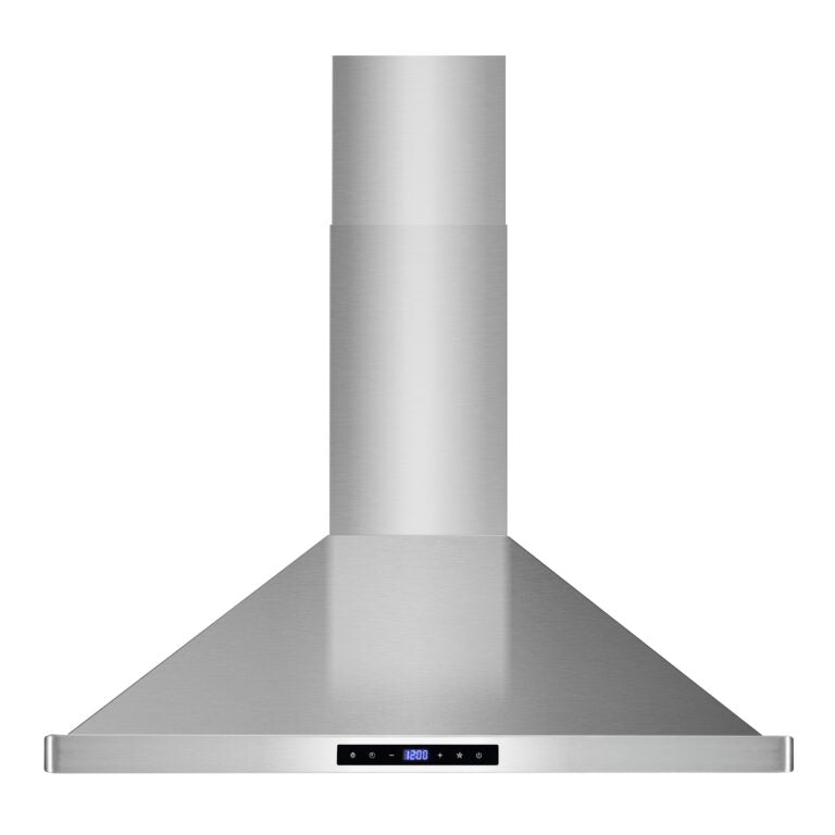 Cosmo 30" Stainless Steel Wall Mount Hood with Digital Touch Controls and Dishwasher Safe Permanent Filters COS-63175S