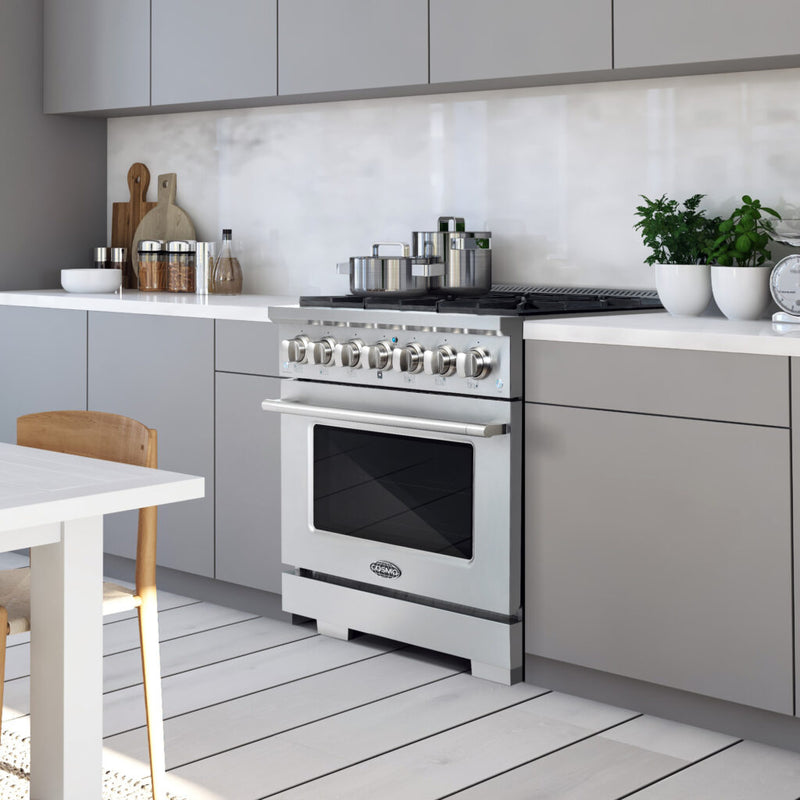 Cosmo 36" Gas Range with 6 Italian-Made Sealed Gas Burners and Convection Oven COS-GRP366