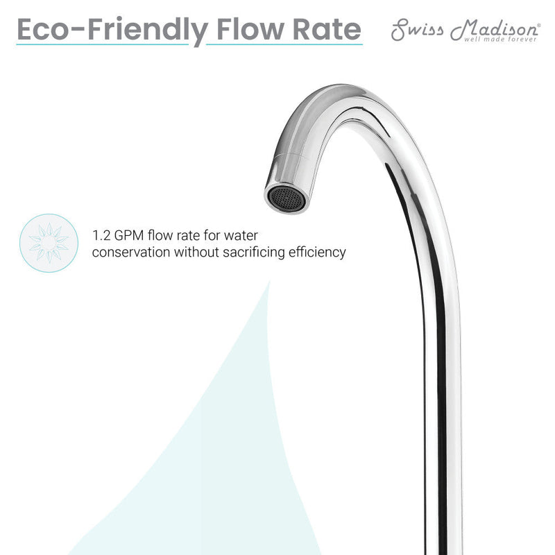 Swiss Madison Daxton 8 in. Widespread Bathroom Faucet in Chrome - SM-BF100C