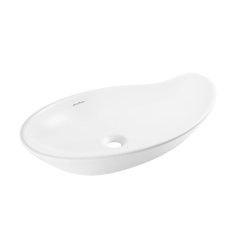 Swiss Madison Daxton Glossy White Ceramic Specialty Vessel Sink 25.5 in - SM-VS279