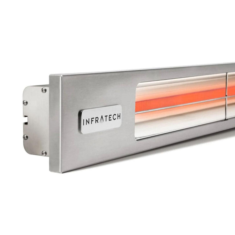 Infratech - 63 1/2-Inch Slimline Series 3000W Single Element Electric Infrared Patio Heater 240V (63 1/2-Inch / 3000W / Silver / 240V) - SL3024SV