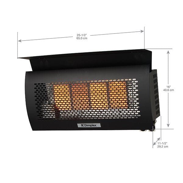 Dimplex - DGR Series Outdoor Wall-Mounted Infrared Heater - DGR32WNG