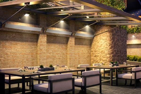 Dimplex - DLW Series Outdoor / Indoor Radiant Heater (White - 1500W / 120V) - DLW1500W12