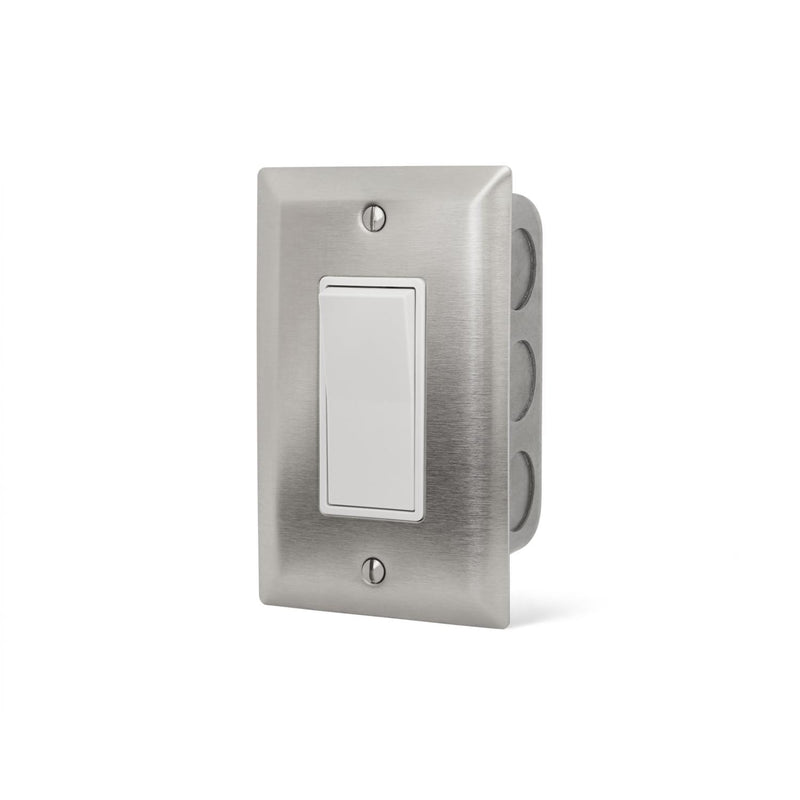 Infratech - Single On/Off Wall Plate Switch And Gang Box 14-4400 (Single - In-Wall) - 14 4400 - IMG1
