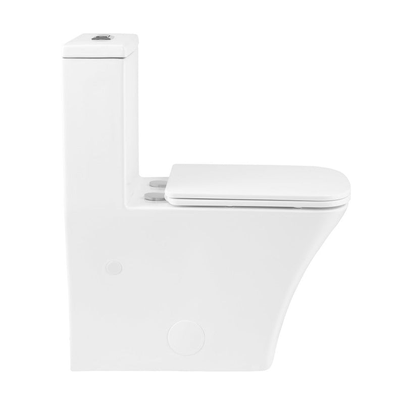 Swiss Madison Eclair One-Piece Square Toilet Dual-Flush 0.8/1.28 gpf - SM-1T288