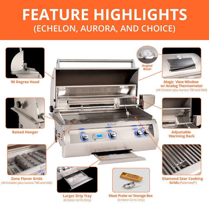 Fire Magic A540i Aurora Built-In Gas Grill A540i-Config