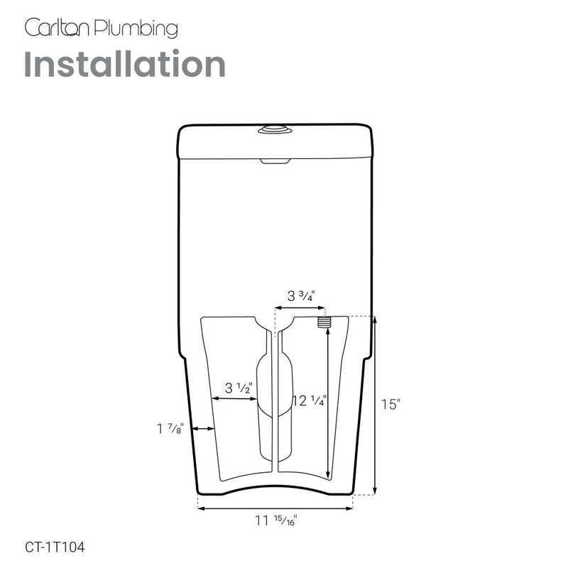 Swiss Madison Fulton One-Piece Elongated Toilet Dual-Flush 1.1/1.6 gpf - CT-1T104
