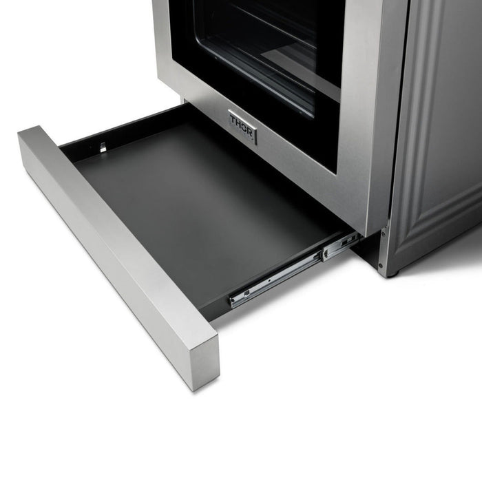 Thor Kitchen - 36 Inch Air Fry and Self-Clean Professional Electric Range - TRE3601