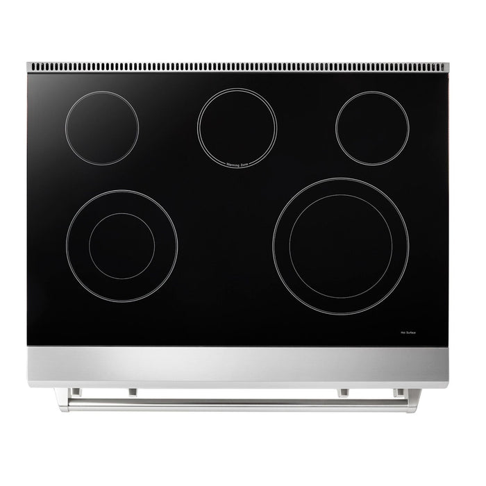 Thor Kitchen - 36 Inch Air Fry and Self-Clean Professional Electric Range - TRE3601