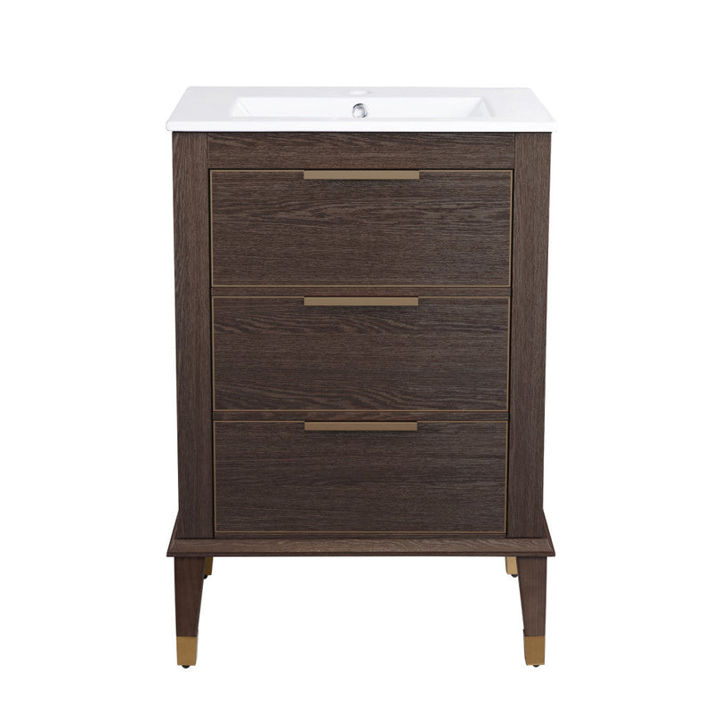 Swiss Madison Hugo 24" Bathroom Vanity in Walnut - SM-BV390