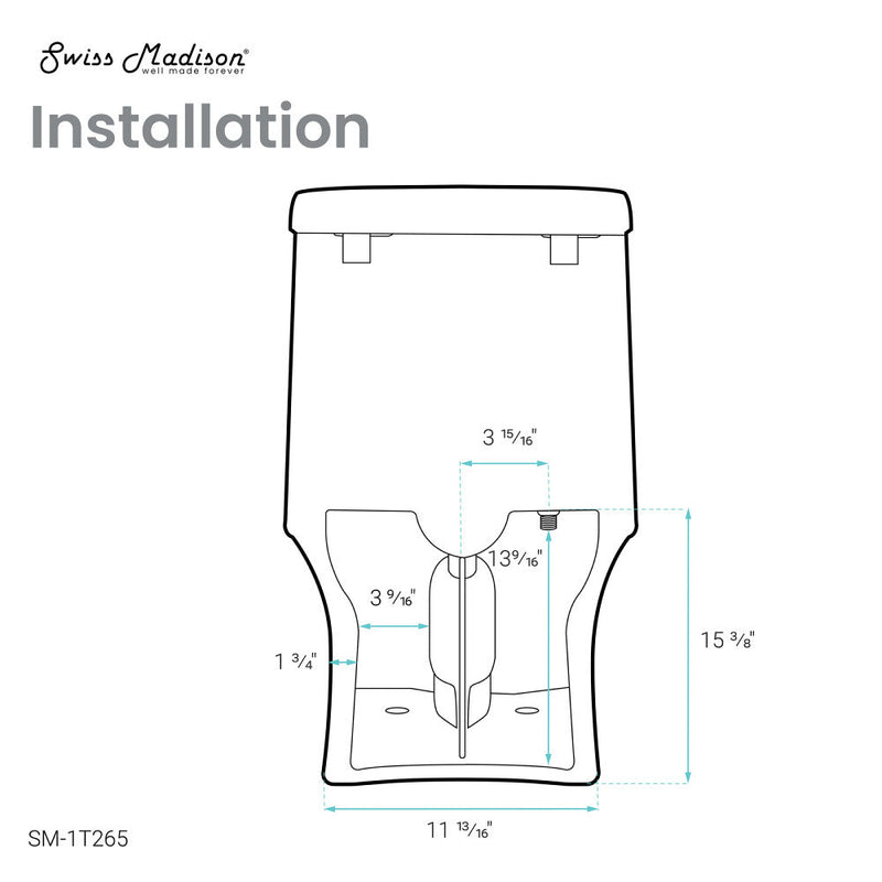 Swiss Madison Hugo One-Piece Elongated Toilet Dual-Flush 1.1/1.6 gpf, Touchless - SM-1T265