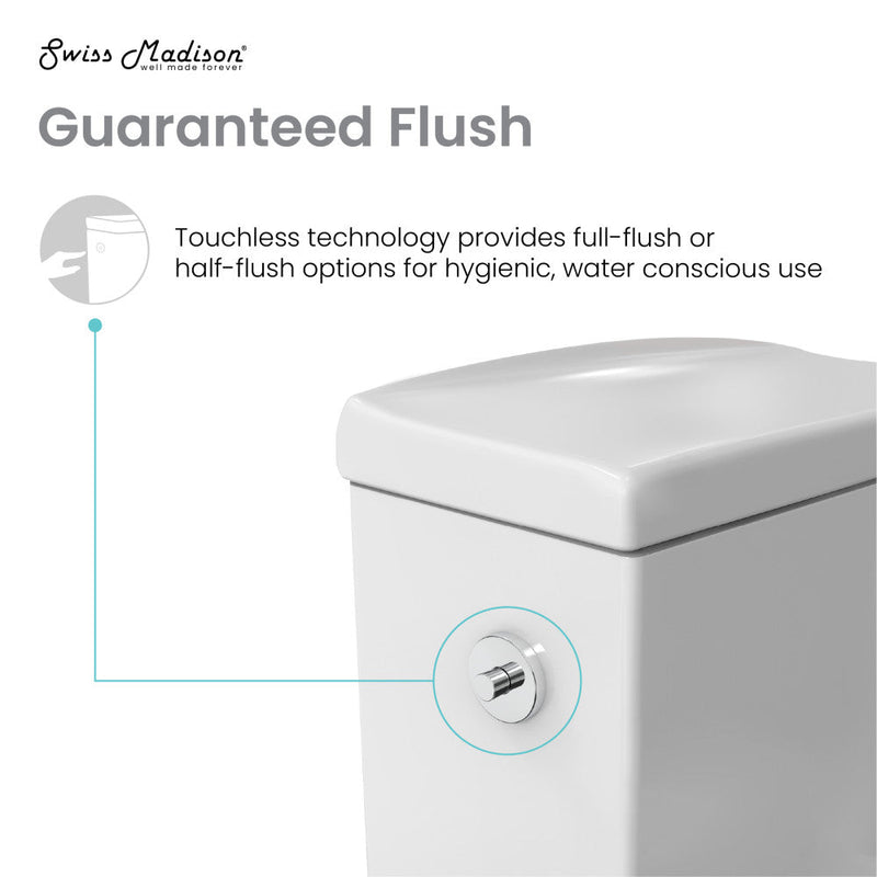 Swiss Madison Hugo One-Piece Elongated Toilet Dual-Flush 1.1/1.6 gpf, Touchless - SM-1T265