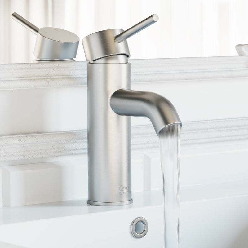 Swiss Madison Ivy Single Hole, Single-Handle, Bathroom Faucet in Brushed Nickel - SM-BF60BN