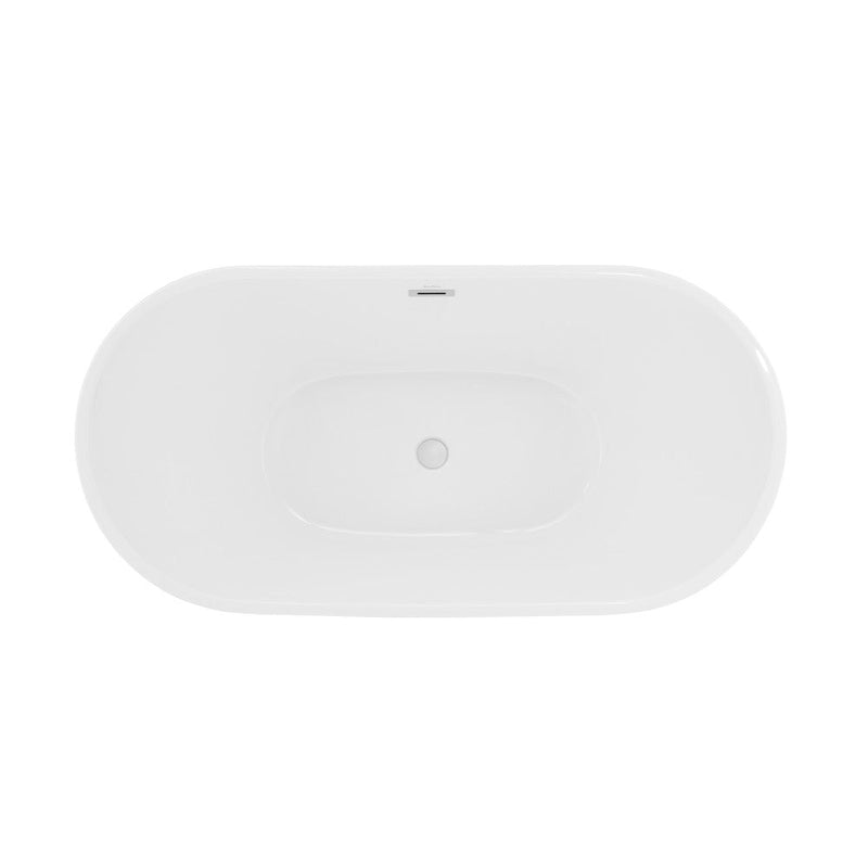 Swiss Madison Ivy 67" Double Slipper Freestanding Bathtub - SM-FB572