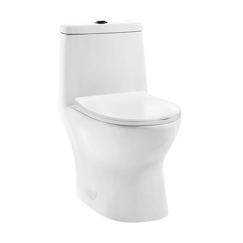 Swiss Madison Ivy One Piece Toilet Dual Vortex™ Flush, Black Hardware 1.1/1.6 gpf - SM-1T112HB