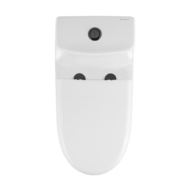 Swiss Madison Ivy One Piece Toilet Dual Vortex™ Flush, Black Hardware 1.1/1.6 gpf - SM-1T112HB